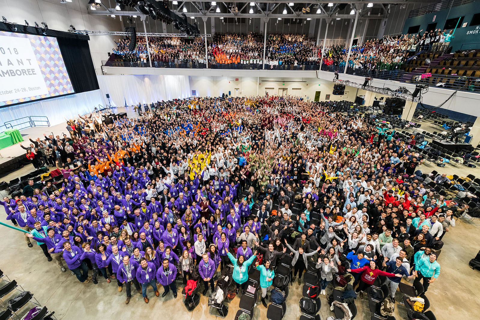 Teams present at the iGEM Jamboree in the fall