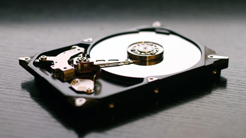 A traditional hard drive